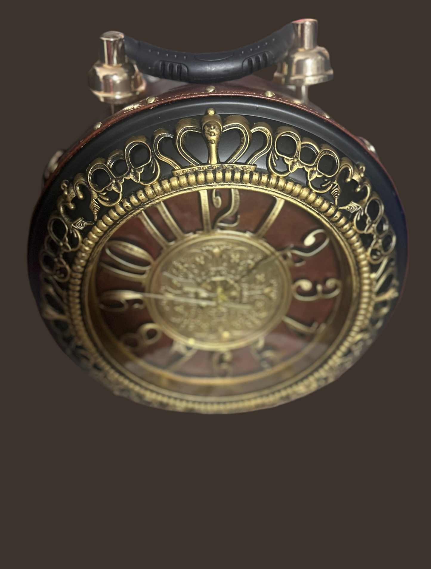 Large Copper Clock Handbag