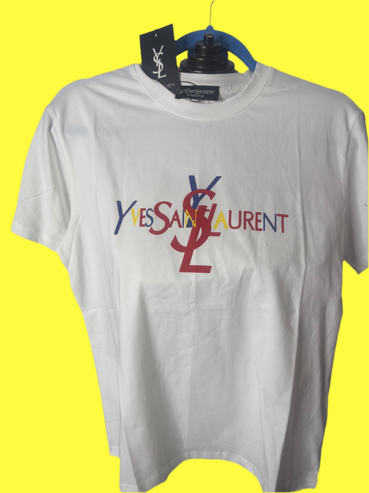White Colorful YSL