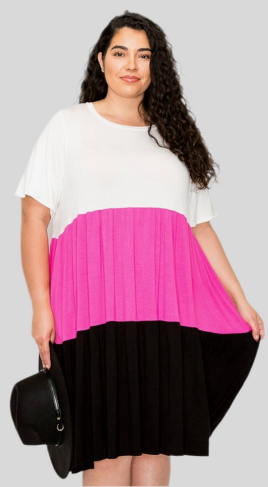 Rainbow White Pink Black