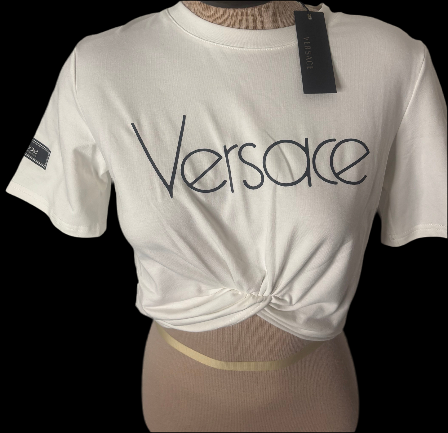 White Versace Crop