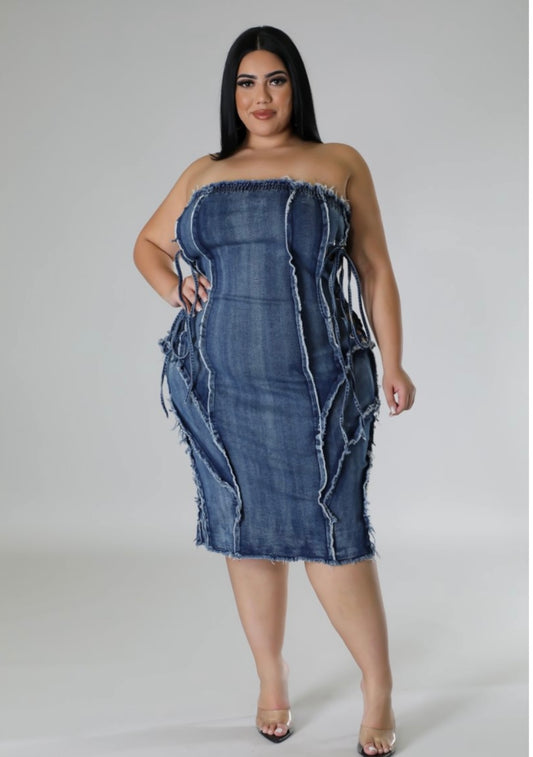 Blue Denim Dress